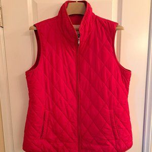 Coldwater Creek Women's Quilted Vest for All Seasons in Red